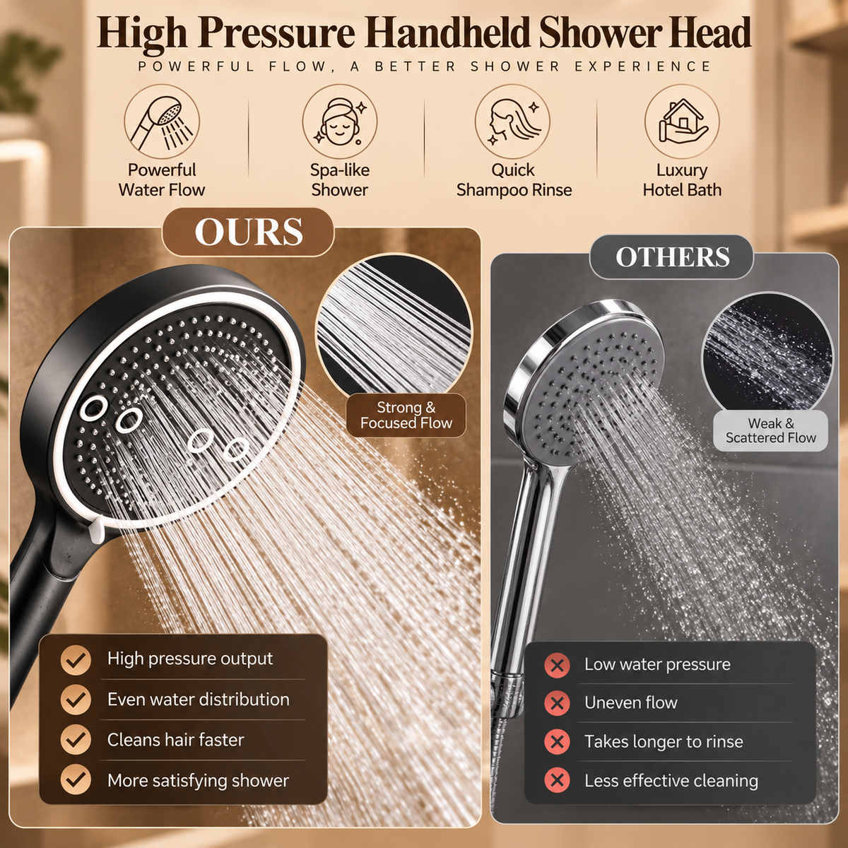 Finally, a shower that actually feels like a shower.